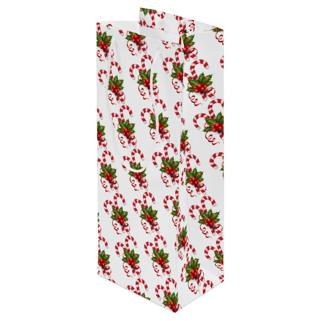 Kaninchen Geschenktüte Für Weinflaschen (Rückseite Schrägansicht)