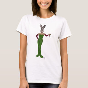 Kaninchen-Grün-Kleid T-Shirt
