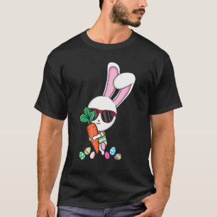 Kaninchen Happy Ostertag Eggs Boys Girls Niedlich T-Shirt