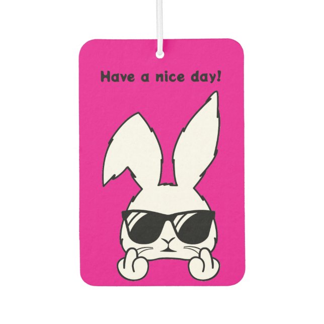 Kaninchen Hase Autolufterfrischer (Vorderseite)