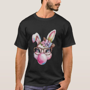 Kaninchen Hase Bläst Blase Kokette Ostern Süße W T-Shirt