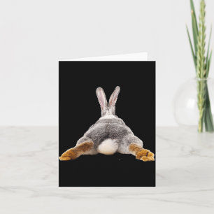 Kaninchen Hase Hintern Schwanz süßes T-Shirt Karte