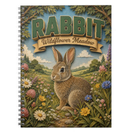 Kaninchen Hase Wildblumenwiese POPCUT Notizblock