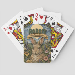 Kaninchen Hase Wildblumenwiese POPCUT Spielkarten