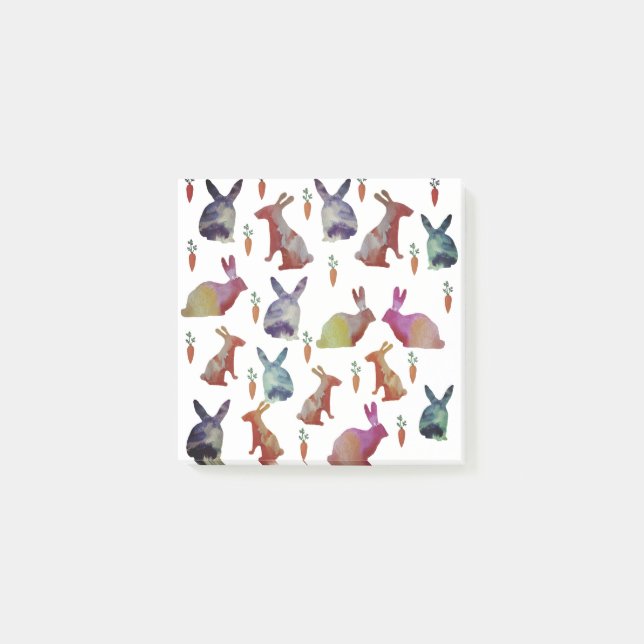 Kaninchen Himmel, Ostern Post-it Klebezettel (Vorderseite)