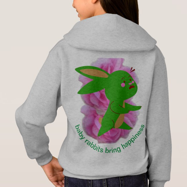 Kaninchen Hoodie (Rückseite)