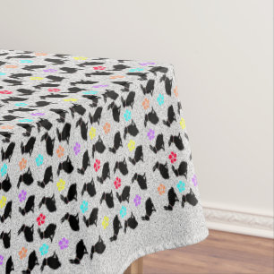Kaninchen, Hübsche Blume, Petalen, grau Tischdecke