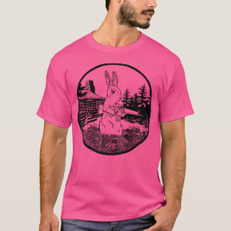 Kaninchen Hunter bewaffnetes Kaninchen mit Gun-Bek T-Shirt