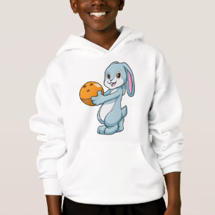 Kaninchen im Bowling mit Bowlingball Hoodie