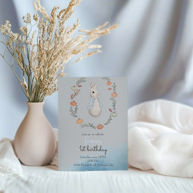 Kaninchen im Herbst Einladung (Von Creator hochgeladen)