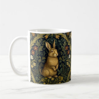 Kaninchen im Jugendstil des Waldes Kaffeetasse