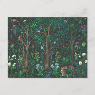 "Kaninchen im Wald." (Vollbild) Postkarte