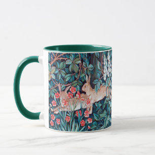 Kaninchen im Wald, William Morris, Art Nouveau Tasse