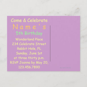 Kaninchen in Alice im Wunderland ~ Postkarte