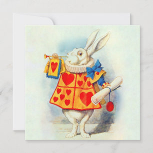 Kaninchen in Alice Wonderland ~ Einladung