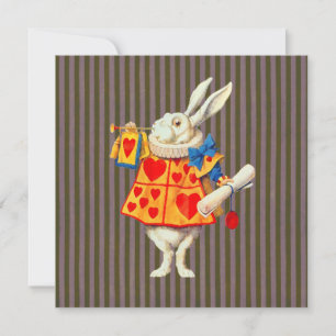 Kaninchen in Alice Wonderland ~ Einladung