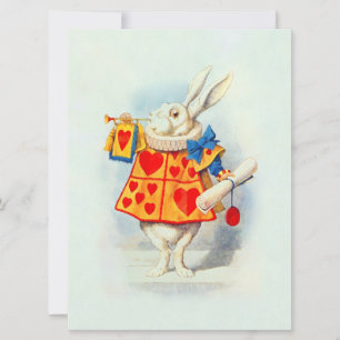 Kaninchen in Alice Wonderland ~ Einladung
