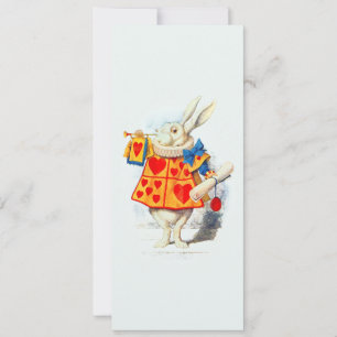Kaninchen in Alice Wonderland ~ Einladung