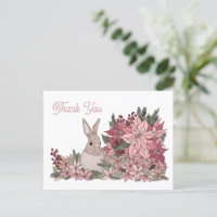 Kaninchen in Blume Danke