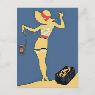 Kaninchen in der Bucht Postkarte