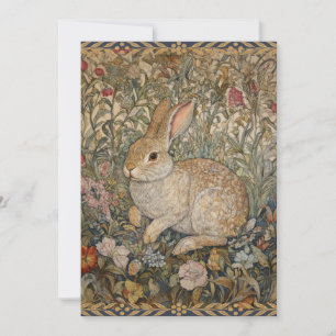 Kaninchen in einem englischen Garten William Morri Einladung