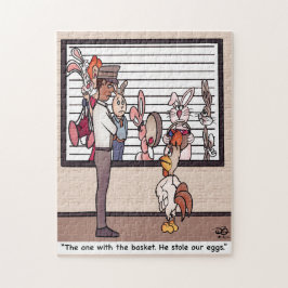 Kaninchen in einem Puzzle aus Lineup