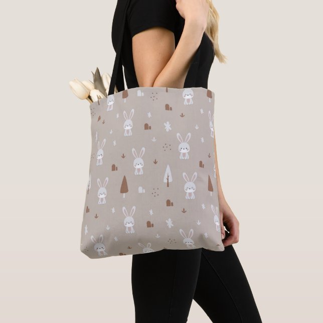 Kaninchen Kids Pattern Tote Beutel (Von Nahem)