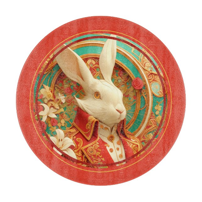 Kaninchen-Königliche Kleiderordnung, Ostern, Schneidebrett (Vorderseite)