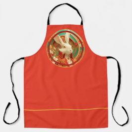Kaninchen-Königliche Kleiderordnung, Ostern, Schürze