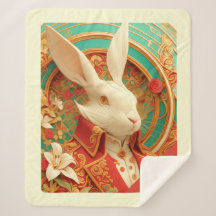 Kaninchen Königlicher Kleiderordnung Sherpa Blanke