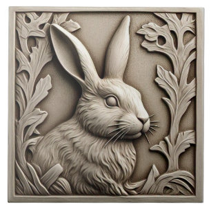 Kaninchen - Kunsthandwerk Keramik Tile Fliese