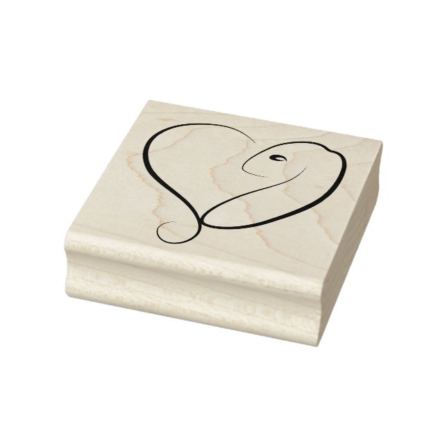 Kaninchen-Liebe Gummistempel (Stempel)