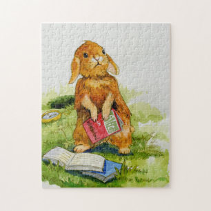 Kaninchen liebt es, Rätsel zu lesen Puzzle