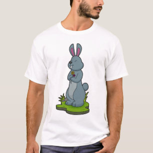 Kaninchen mit Blume T-Shirt