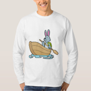 Kaninchen mit Boot & Paddle T-Shirt