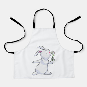 Kaninchen mit Daisy Schürze