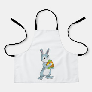 Kaninchen mit Ei Schürze