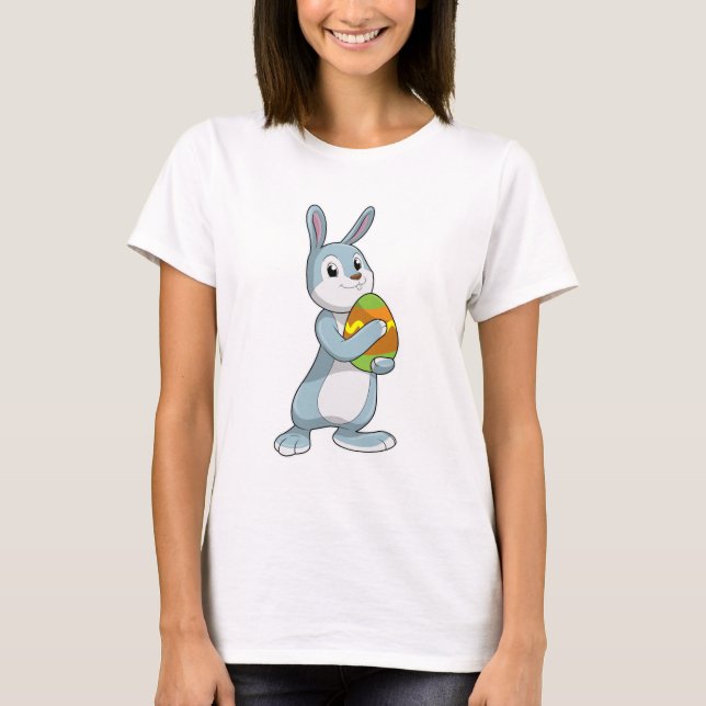 Kaninchen mit Ei T-Shirt (Vorderseite)