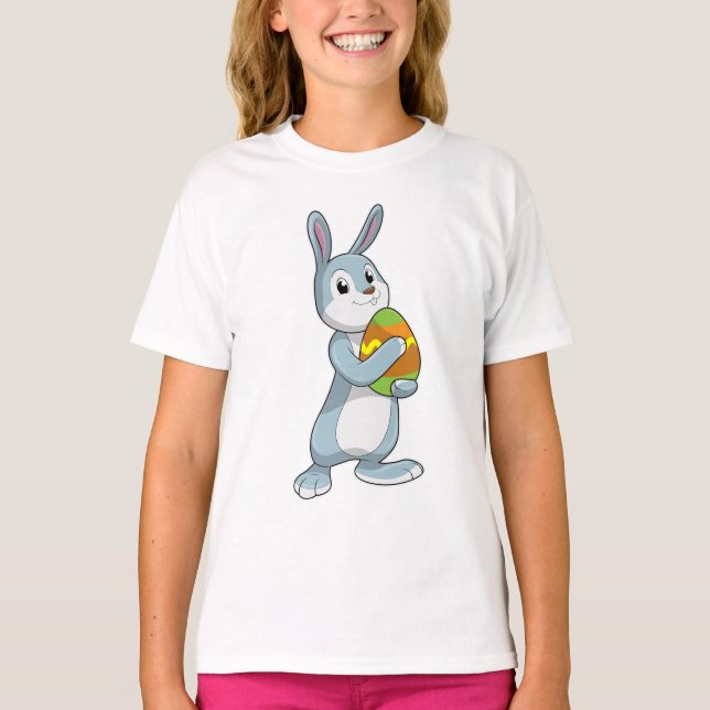 Kaninchen mit Ei T-Shirt (Vorderseite)