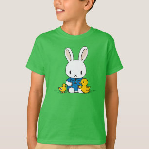 Kaninchen mit Entenlein Niedliche Tiere T-Shirt