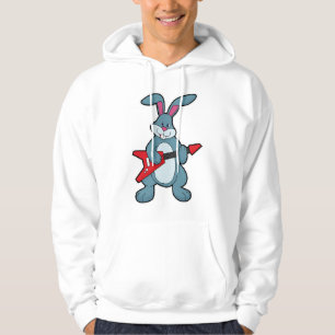 Kaninchen mit Gitarre Hoodie