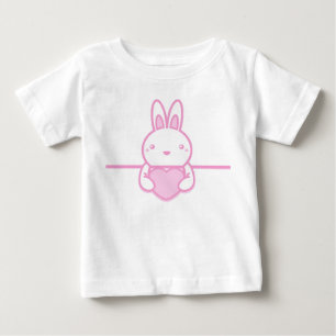 Kaninchen_mit_Herz Baby T-shirt