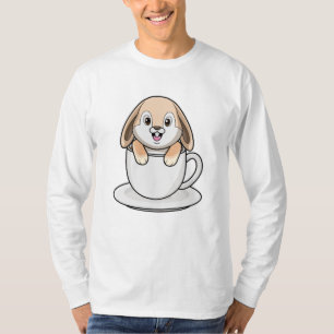 Kaninchen mit Kaffee-Cup T-Shirt