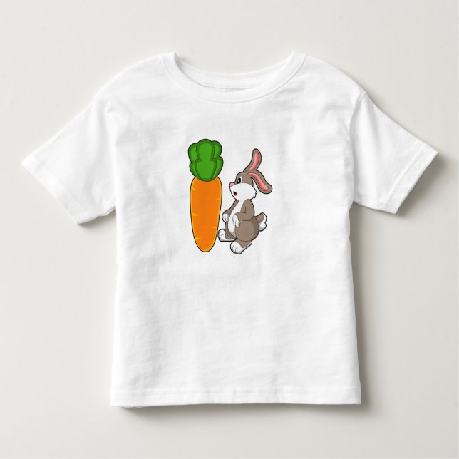 Kaninchen mit Karotte (2).PNG Kleinkind T-shirt (Vorderseite)