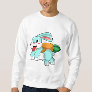 Kaninchen mit Karrot als Rakete Sweatshirt