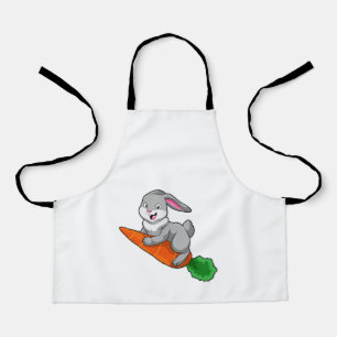 Kaninchen mit Karrot Schürze