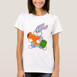 Kaninchen mit Karrot T-Shirt