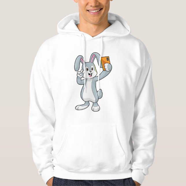Kaninchen mit mobilem hoodie (Vorderseite)