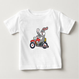 Kaninchen mit Motorrad.PNG Baby T-shirt
