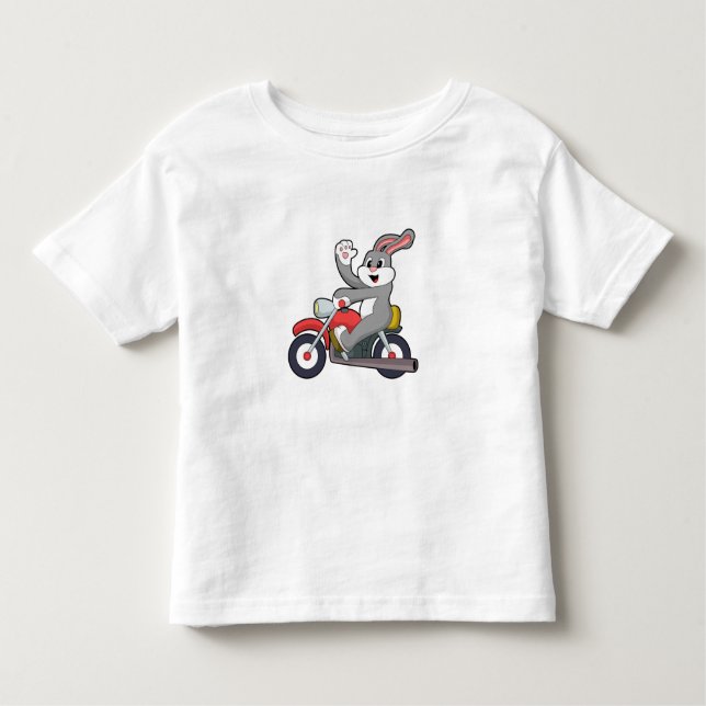 Kaninchen mit Motorrad.PNG Kleinkind T-shirt (Vorderseite)